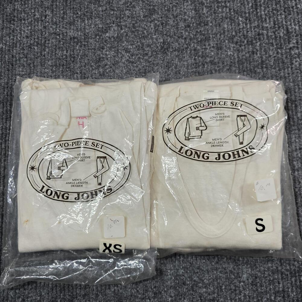 NVA Long Johns Mens Small White Cotton Thermal Underwear 2 Piece Set Germany